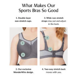 Women's Glamorise High Impact Wire Sports Bra 36 Women's Glamorise High Impact Wire Sports Bra -BROOKS Shoes Shop 0rs46zihhb