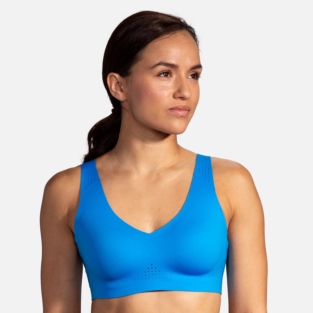 Women's Brooks Dare V Neck Run Bra 1 Women's Brooks Dare V Neck Run Bra