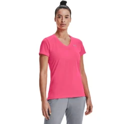 Women's Under Armour Tech Short Sleeve V-Neck -BROOKS Shoes Shop buo3klaivy