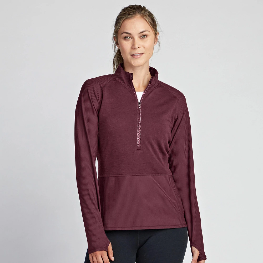 Women's Korsa Wool RibTech Half Zip 1 Women's Korsa Wool RibTech Half Zip