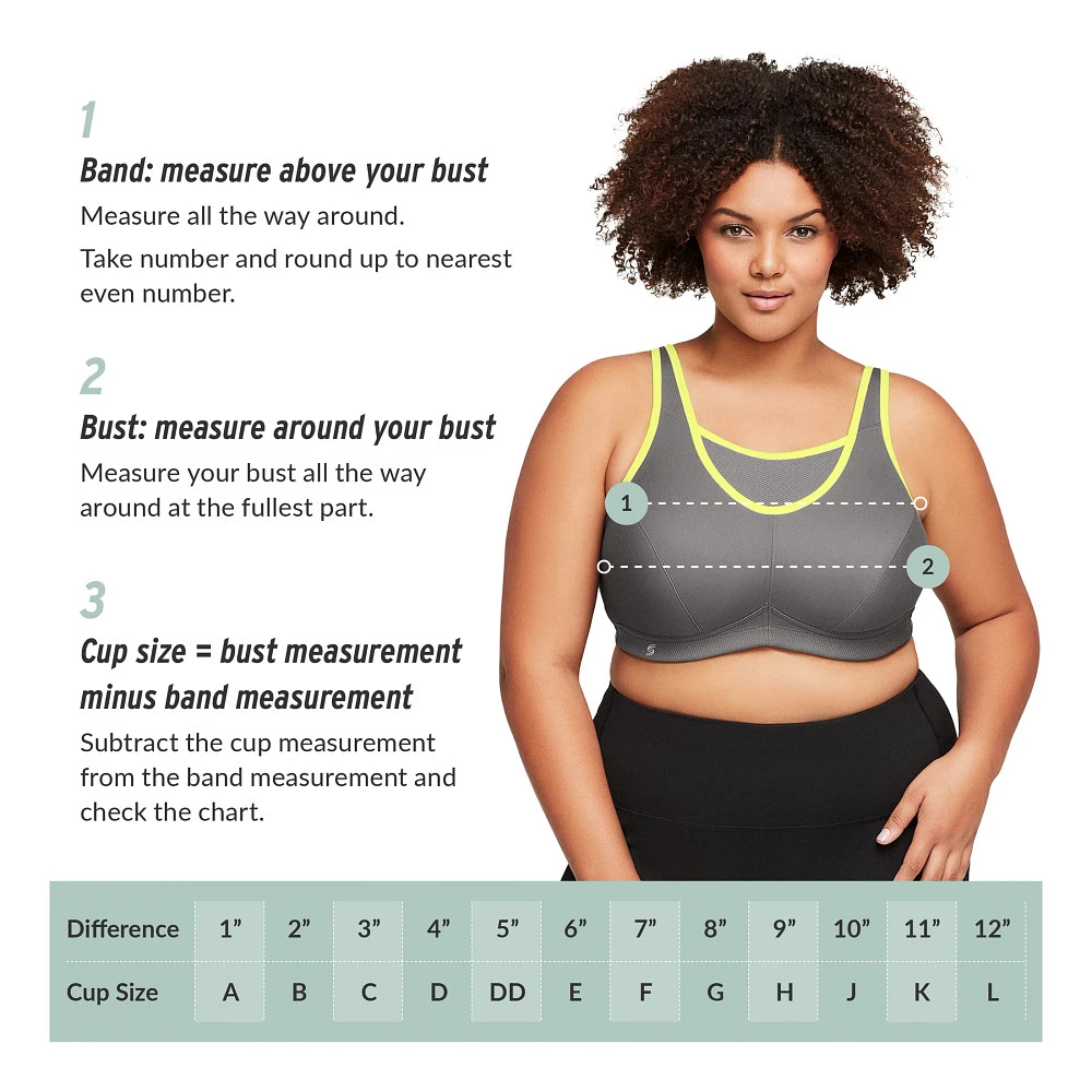 Women's Glamorise Adjustable Wire Sports Bra 4 Women's Glamorise Adjustable Wire Sports Bra - Image 4