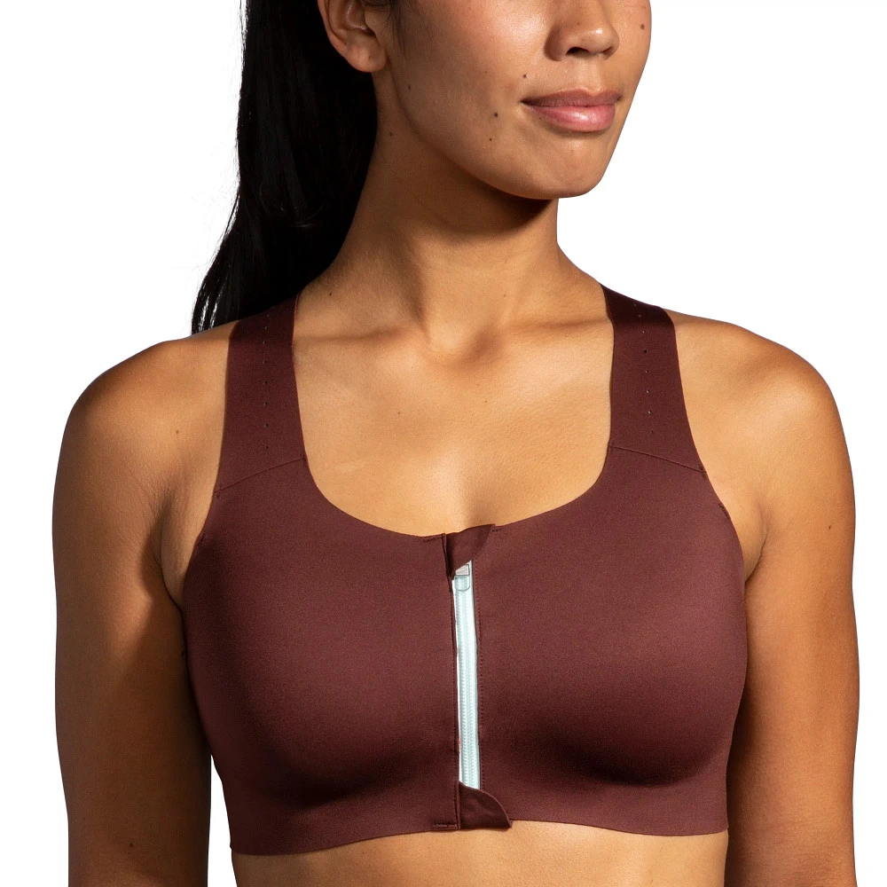 Women's Brooks Dare Zip Run Bra 2.0 1 Women's Brooks Dare Zip Run Bra 2.0