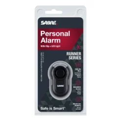 Sabre Personal Alarm With Clip & LED Light