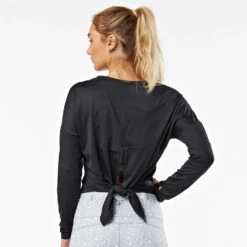 Women's Korsa Hallow Out Tie Back Long Sleeve -BROOKS Shoes Shop fhmrdu8hzo