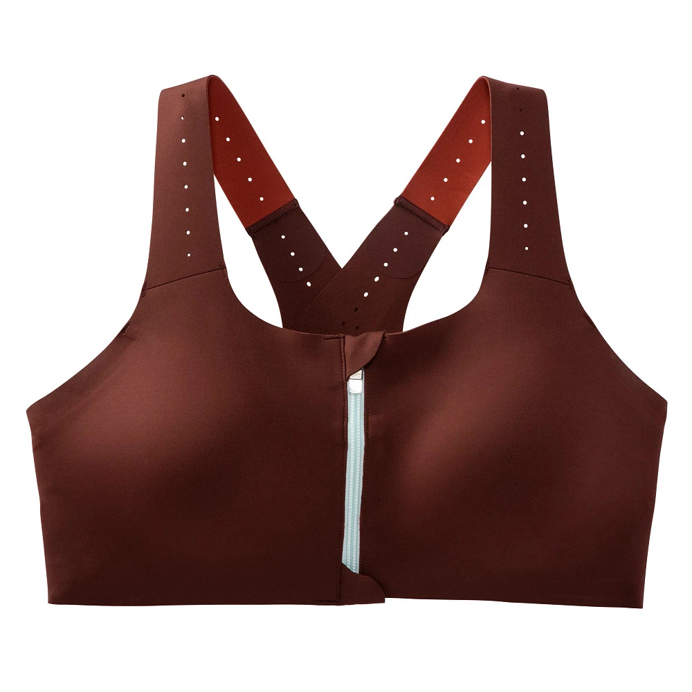 Women's Brooks Dare Zip Run Bra 2.0 8 Women's Brooks Dare Zip Run Bra 2.0 - Image 8