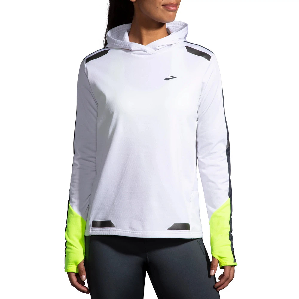 Women's Brooks Run Visible Thermal Hoodie 1 Women's Brooks Run Visible Thermal Hoodie