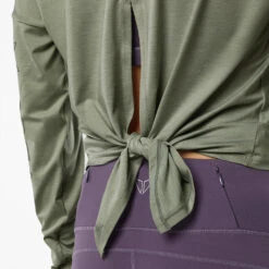 Women's Korsa Hallow Out Tie Back Long Sleeve -BROOKS Shoes Shop lr1cb4hcgj