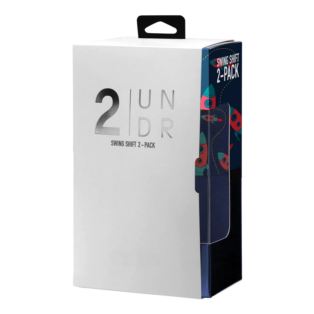 Men's 2UNDR Swing Shift 6" Boxer Briefs 2 Pack 2 Men's 2UNDR Swing Shift 6" Boxer Briefs 2 Pack - Image 2