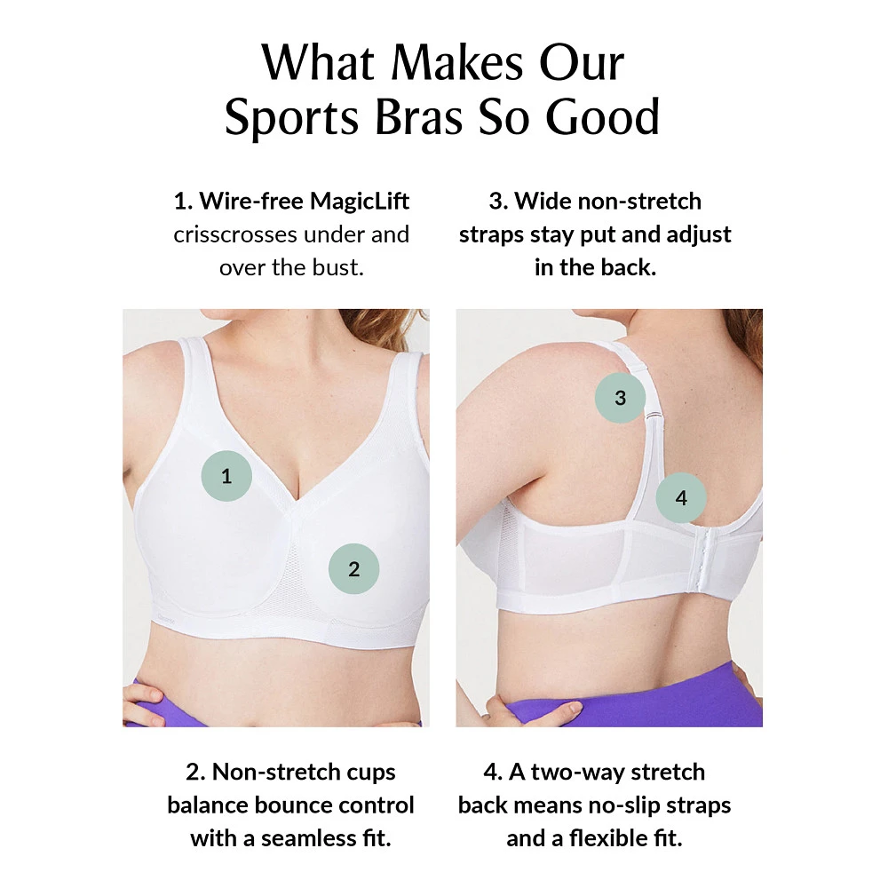 Women's Glamorise MagicLift Seamless Sports Bra 5 Women's Glamorise MagicLift Seamless Sports Bra - Image 5