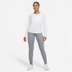 Women's Nike One Luxe Dri-FIT Long Sleeve Top -BROOKS Shoes Shop sf2qagcz6z