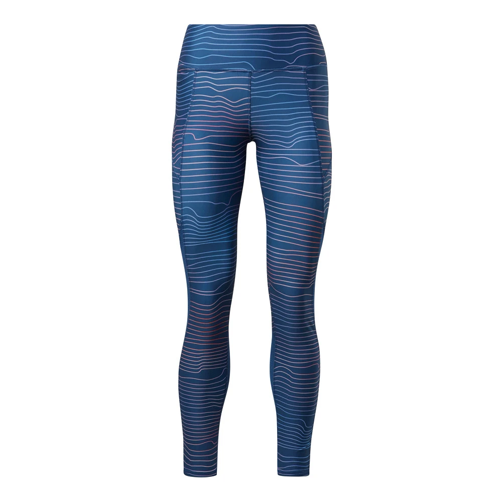 Women's Reebok Running Printed Leggings 6 Women's Reebok Running Printed Leggings - Image 6