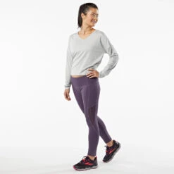 Women's Korsa Hallow Out Tie Back Long Sleeve -BROOKS Shoes Shop vu7xtqf9vx