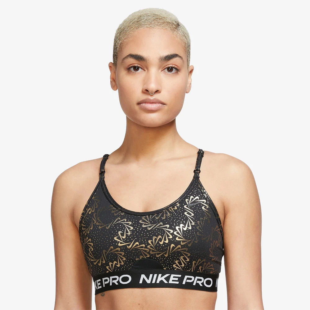 Women's Nike Dri-FIT Indy Strappy Swoosh Galaxy Bra 1 Women's Nike Dri-FIT Indy Strappy Swoosh Galaxy Bra