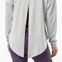 Women's Korsa Hallow Out Tie Back Long Sleeve -BROOKS Shoes Shop xkteshnrzm