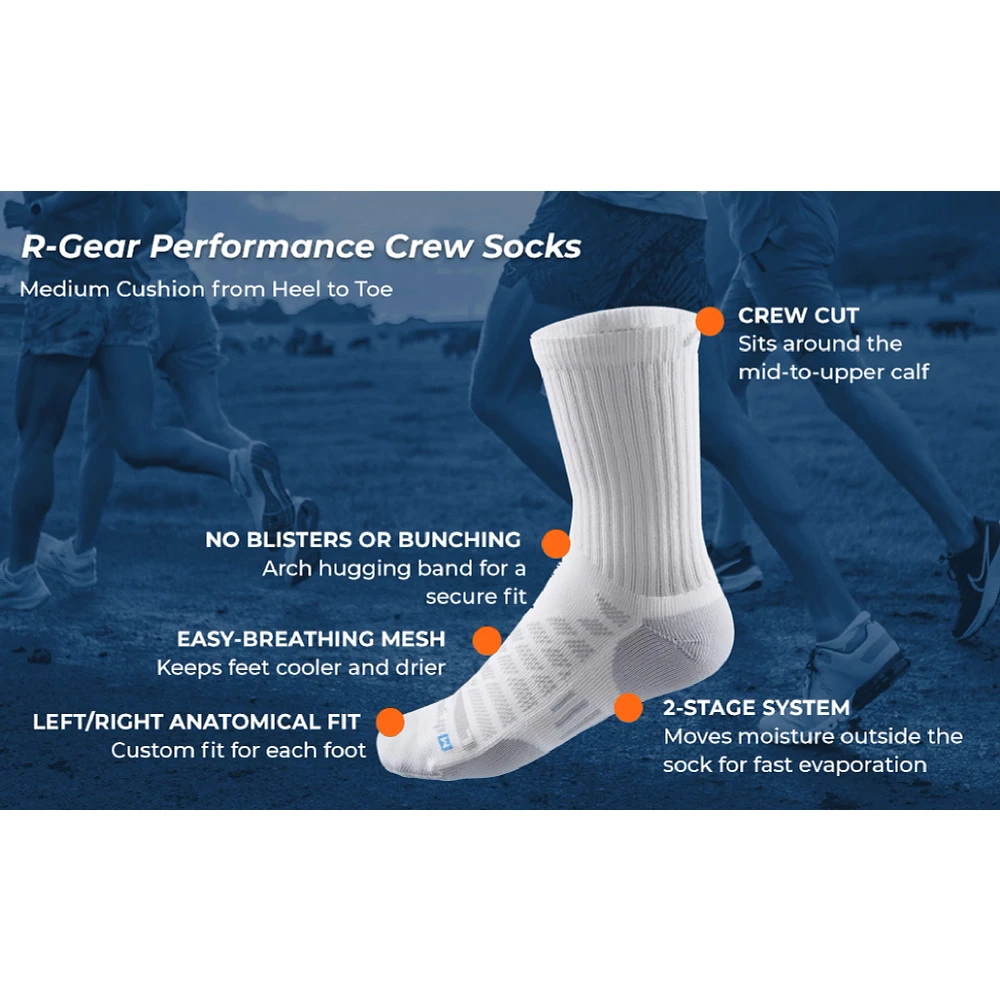 R-Gear Drymax Medium Cushion Crew 3 Pack Socks 4 R-Gear Drymax Medium Cushion Crew 3 Pack Socks - Image 4