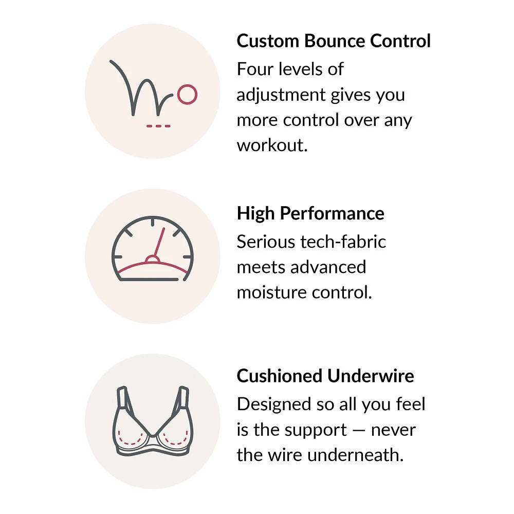 Women's Glamorise Adjustable Wire Sports Bra 6 Women's Glamorise Adjustable Wire Sports Bra - Image 6