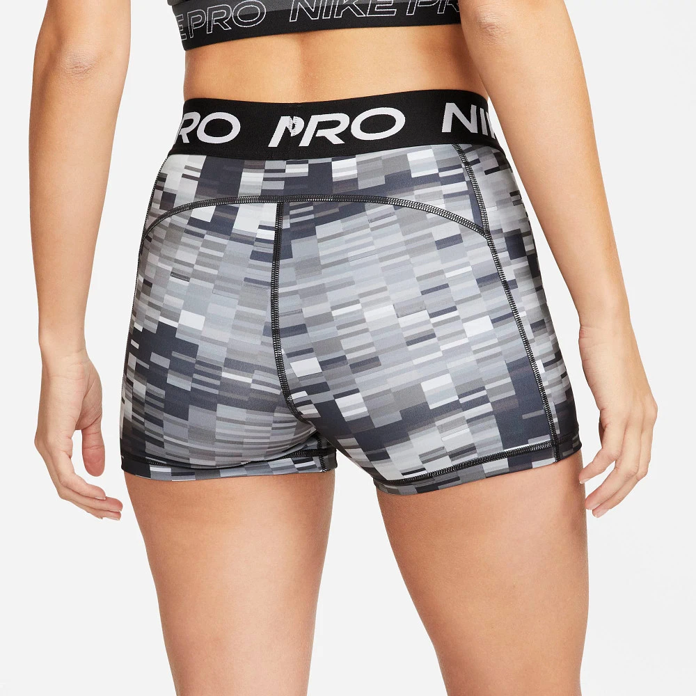 Women's Nike Pro Dri-FIT Glitchy Print 3" Short 8 Women's Nike Pro Dri-FIT Glitchy Print 3" Short - Image 8